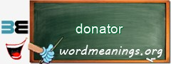 WordMeaning blackboard for donator